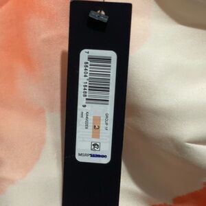 Black and Orange Product with Barcode